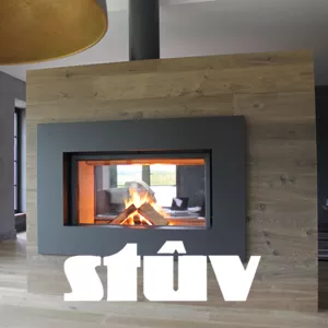 stuv-fireplaces living room with a fireplace