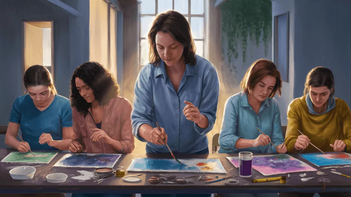 | Virtue Recovery Las Vegas Art Therapy Session Led By Psychologist