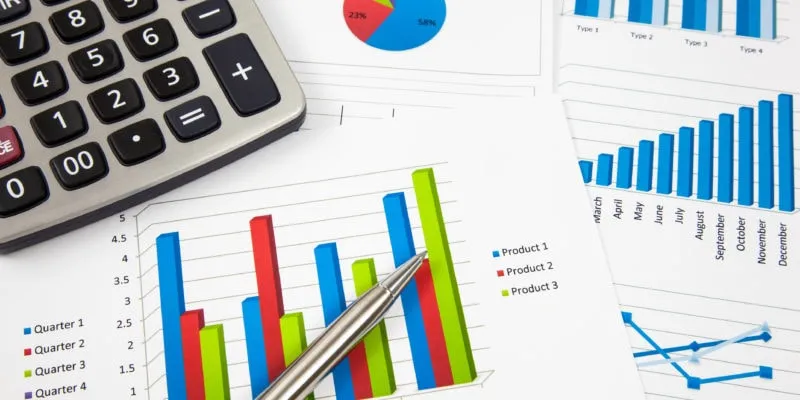 Data analysis and sales growth charts for medtech sales improvement.