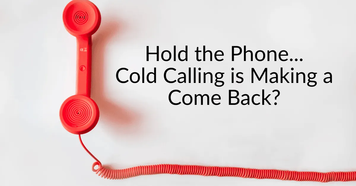 Red phone indicating cold calling is making a come back