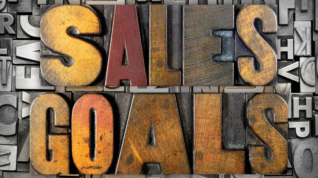 Sales Goals for Year-End Budget Planning Blocks showing sales goal indicating there is still time to hit your sales goals by end of year