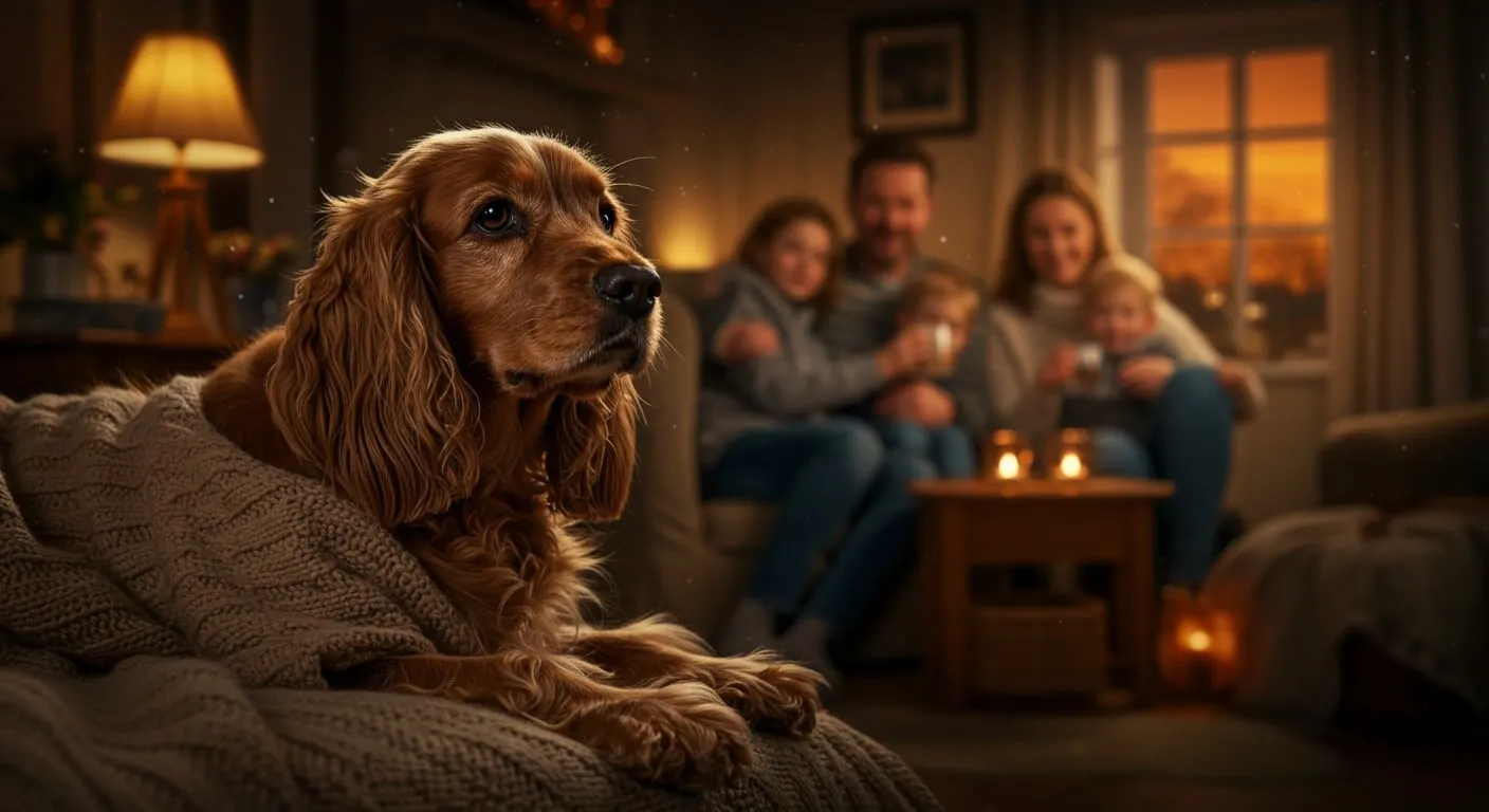 De engelse cocker spaniel karakter: een complete gids voor eigenaren 4 Een engelse cocker spaniel ontspannen in een gezellig gezinstafereel