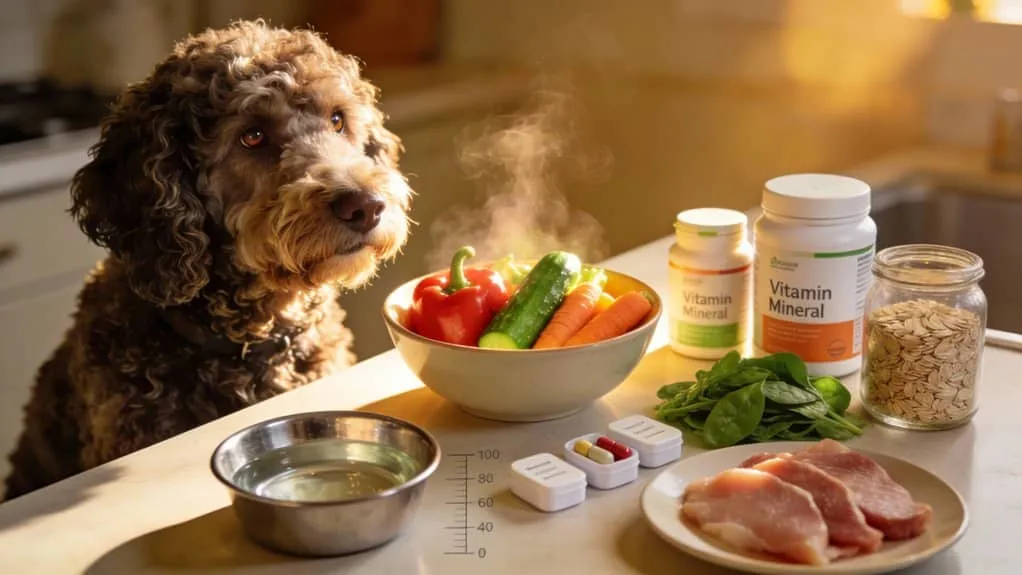 gebalanceerde vitaminen en mineralen voor de gezondheid van de Lagotto Romagnolo