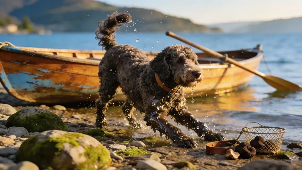 Histoire du lagotto romagnolo : du chien d'eau italien au chercheur de truffes 3 Vroege multifunctionele waterhulp