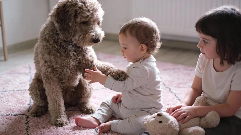 Lagotto romagnolo dans une famille avec des enfants : ร quoi faut-il faire attention? 3 Vroege socialisatie voor lagottoโpups