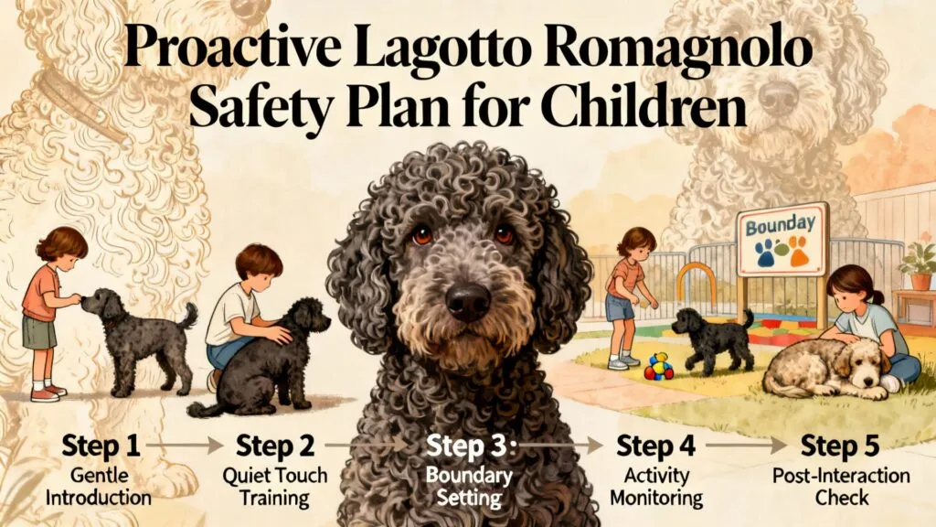 Lagotto romagnolo dans une famille avec des enfants : ร quoi faut-il faire attention? 7 Gestructureerd proactief hondenveiligheidsplan voor kinderen