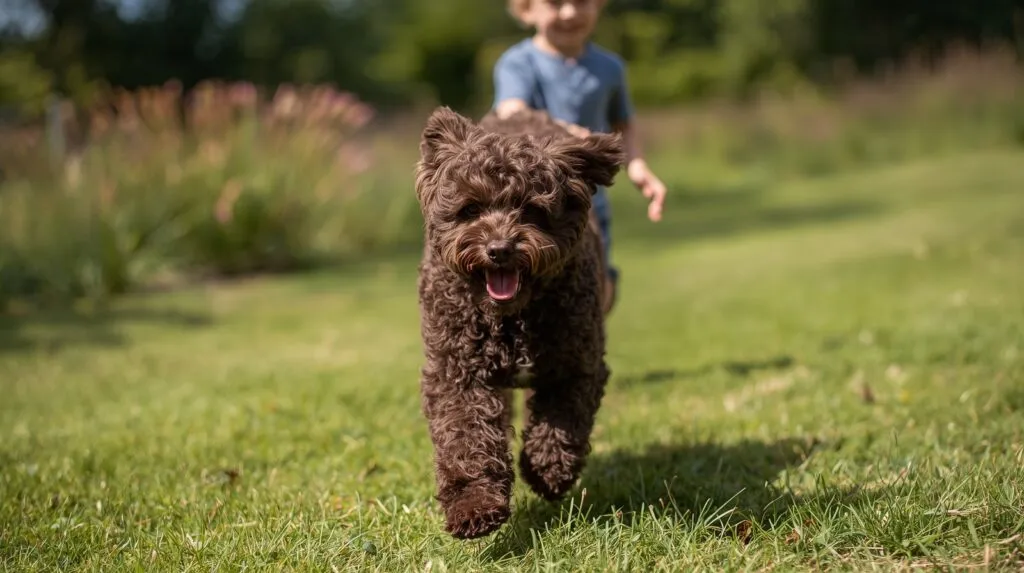 Lagotto romagnolo charakter: der vollstรคndige leitfaden fรผr zukรผnftige besitzer 2 Lagotto romagnolo speels met kinderen