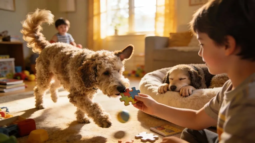 Lagotto romagnolo dans une famille avec des enfants : ร quoi faut-il faire attention? 5 Lagotto oefening mentale stimulatie
