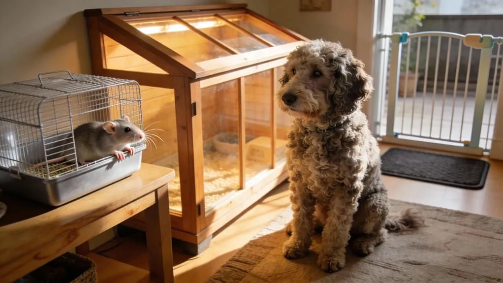Lagotto romagnolo und andere haustiere: zusammenleben mit hunden und katzen 6 Gecontroleerde gefaseerde introducties met barriรจres