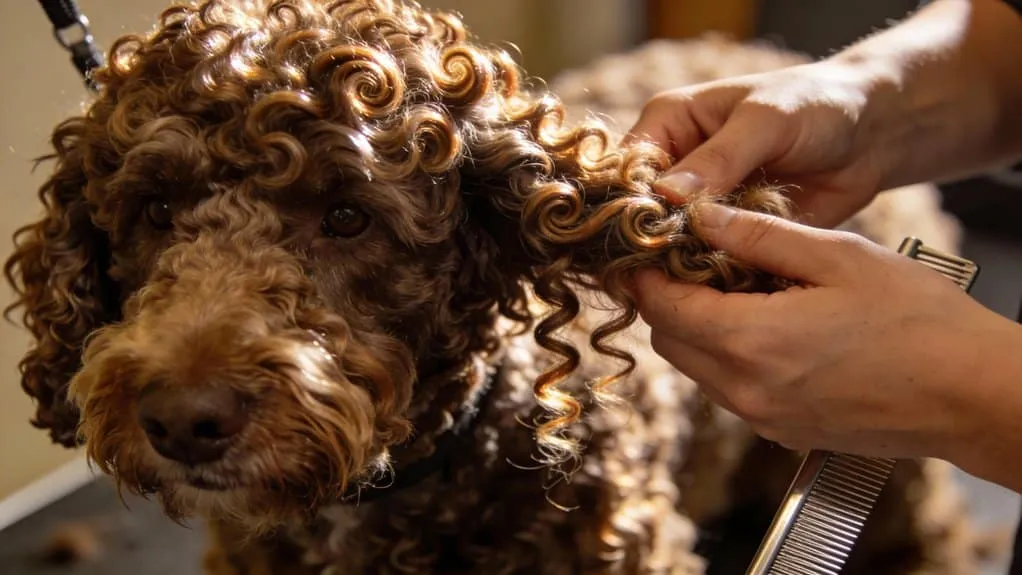 L'entretien du pelage du lagotto romagnolo : pourquoi les nลuds et le feutrage paraissent-ils รฉtranges 6 Systematische zachte ontwarringstechniek voor lagotto romagnolo