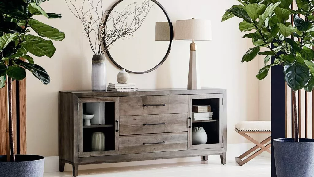 A console from Bassett Furniture's BenchMade line