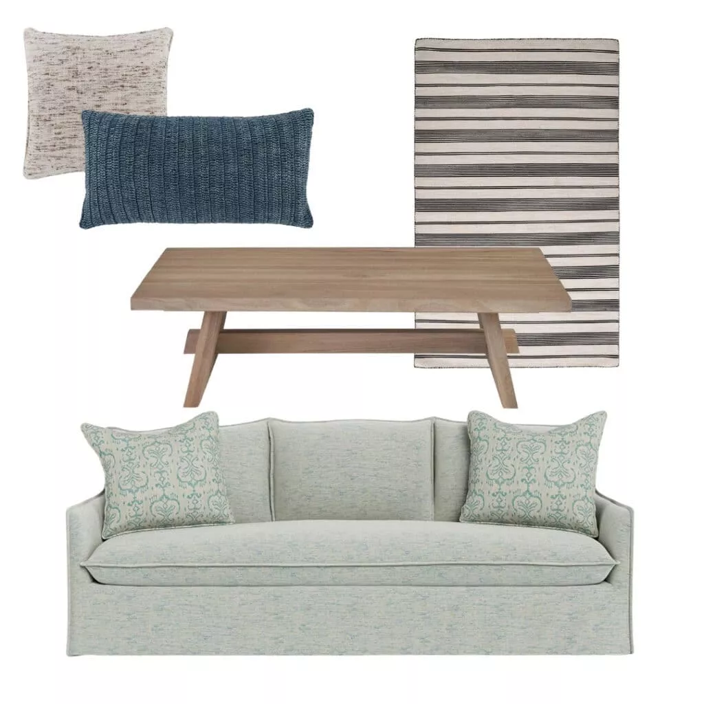Coastal casual mood board