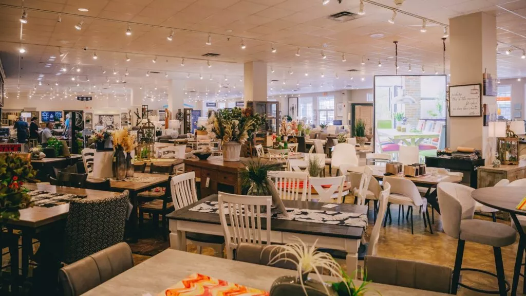 Furniture in the Woodchuck's Furniture showroom