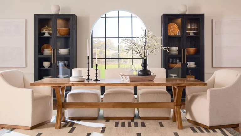A custom dining room set from Bassett Furniture