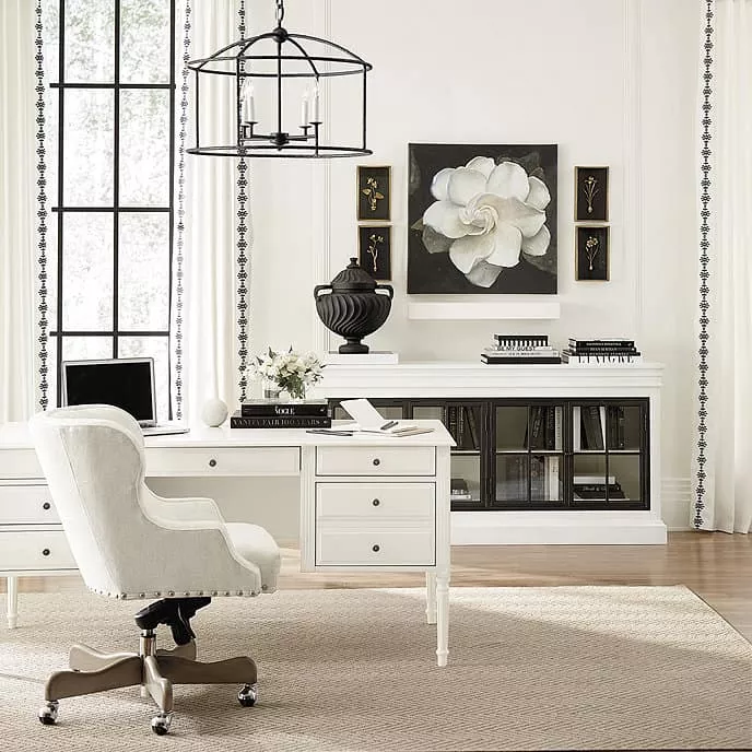 An indoor home office space