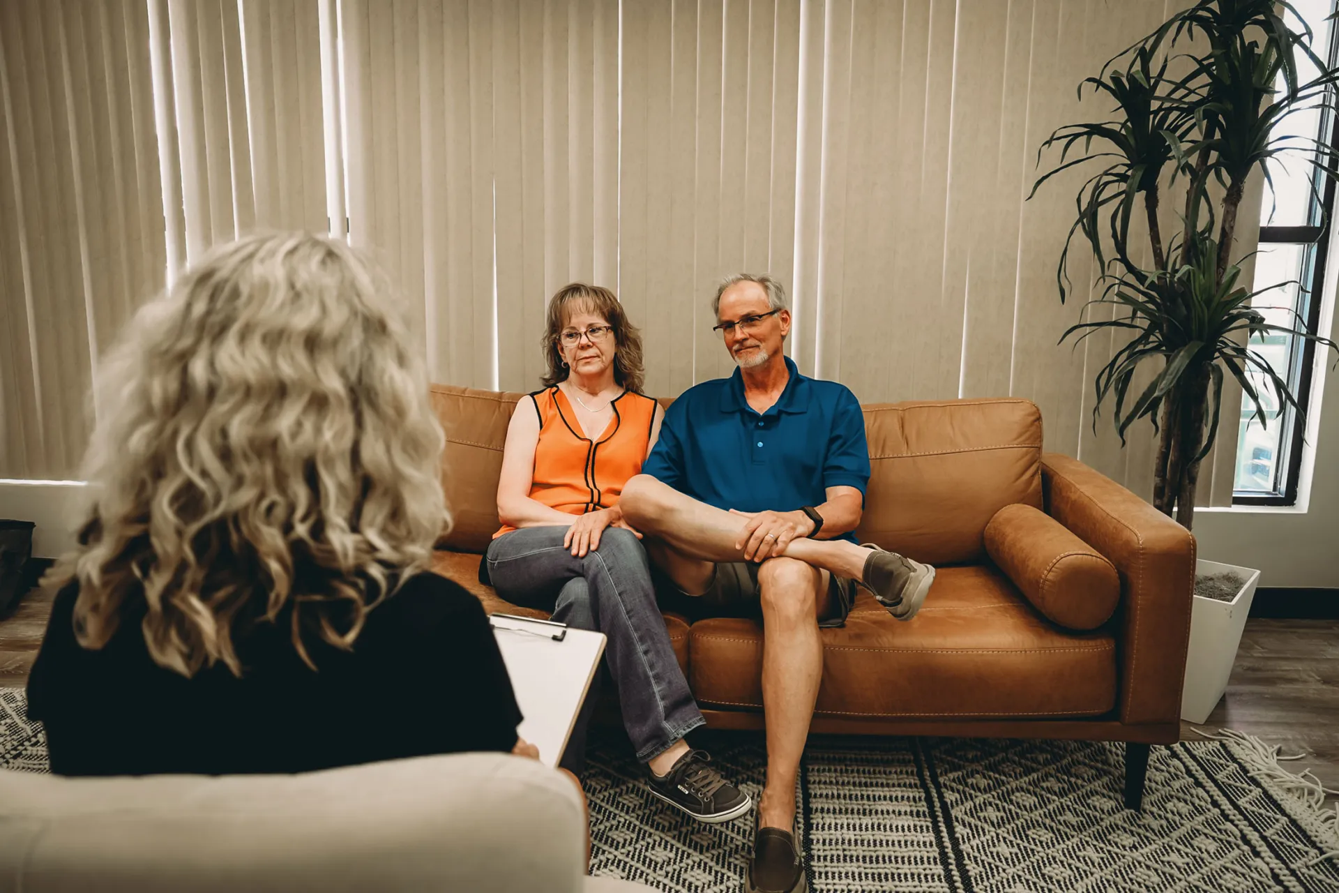 Couple receiving counseling