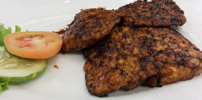 tempe bakar, menu sehat buka puasa