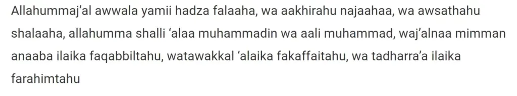 Doa Hari Minggu Islam
